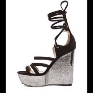 Tamara Mellon Yosemite Suede Wedge size 36